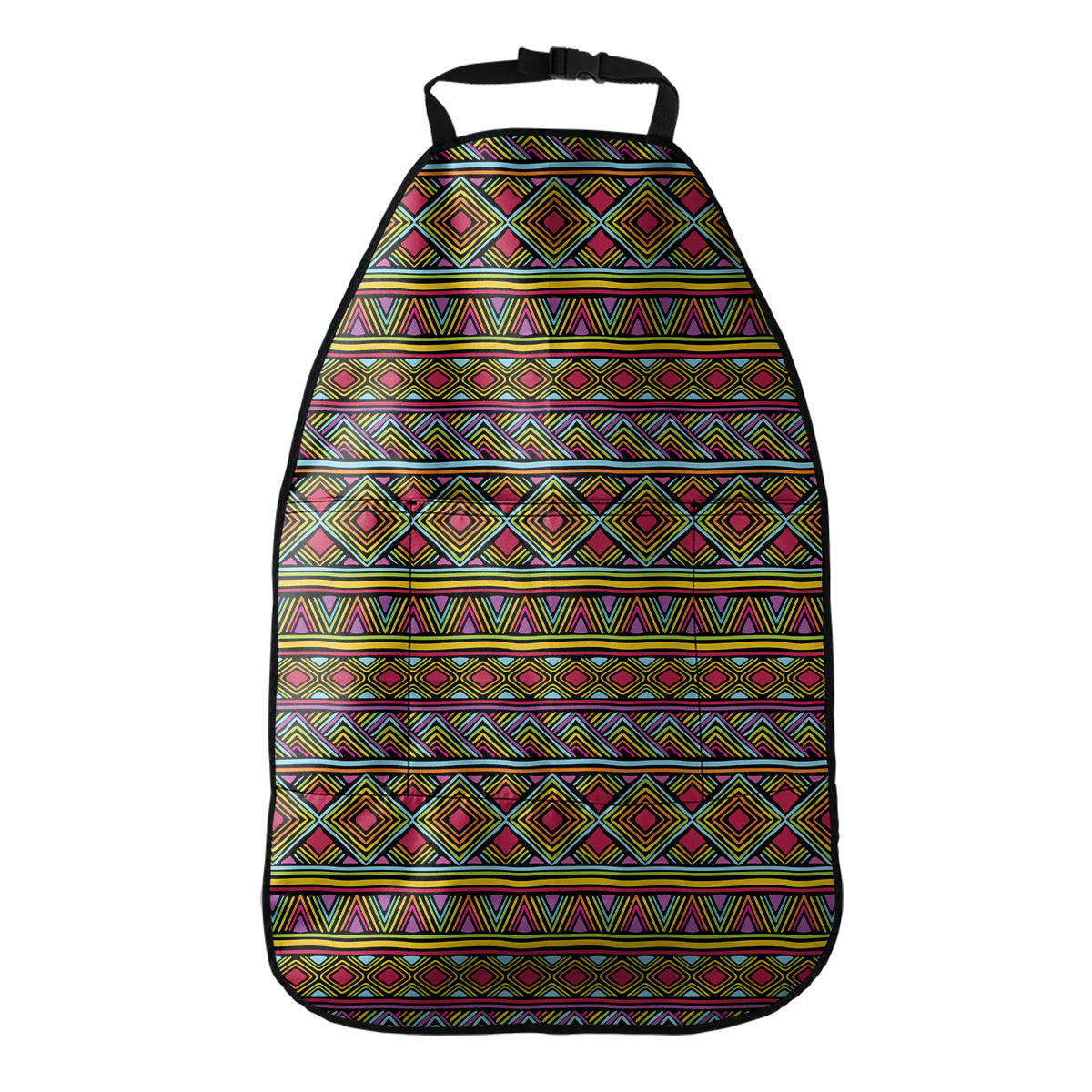 Colorful African Inspired Pattern Print Car Seat Organizers