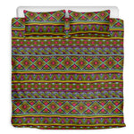 Colorful African Inspired Pattern Print Duvet Cover Bedding Set