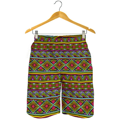 Colorful African Inspired Pattern Print Men's Shorts