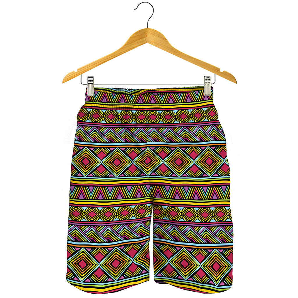 Colorful African Inspired Pattern Print Men's Shorts