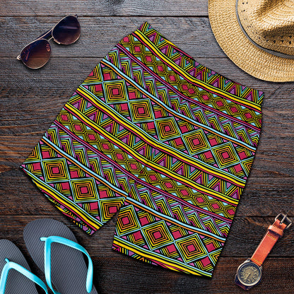 Colorful African Inspired Pattern Print Men's Shorts