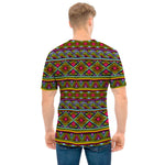 Colorful African Inspired Pattern Print Men's T-Shirt