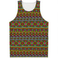 Colorful African Inspired Pattern Print Men's Tank Top
