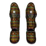 Colorful African Inspired Pattern Print Muay Thai Shin Guard