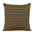 Colorful African Inspired Pattern Print Pillow Cover