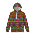 Colorful African Inspired Pattern Print Pullover Hoodie