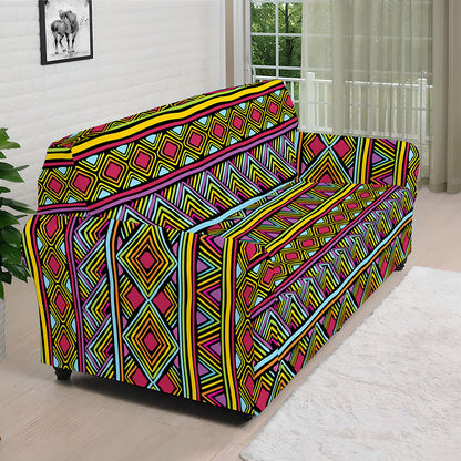 Colorful African Inspired Pattern Print Sofa Cover