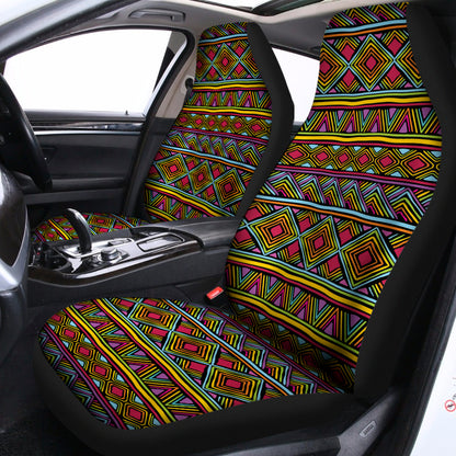 Colorful African Inspired Pattern Print Universal Fit Car Seat Covers