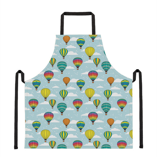 Colorful Air Balloon Pattern Print Apron
