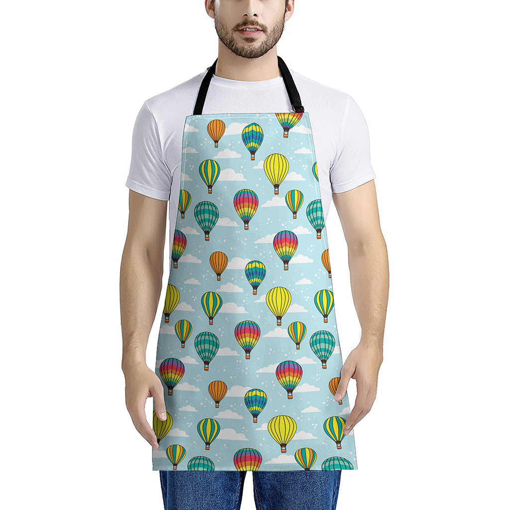 Colorful Air Balloon Pattern Print Apron