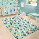 Colorful Air Balloon Pattern Print Area Rug