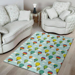 Colorful Air Balloon Pattern Print Area Rug