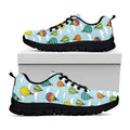 Colorful Air Balloon Pattern Print Black Running Shoes