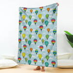 Colorful Air Balloon Pattern Print Blanket