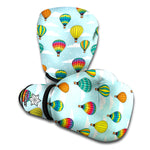 Colorful Air Balloon Pattern Print Boxing Gloves