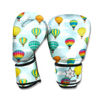 Colorful Air Balloon Pattern Print Boxing Gloves