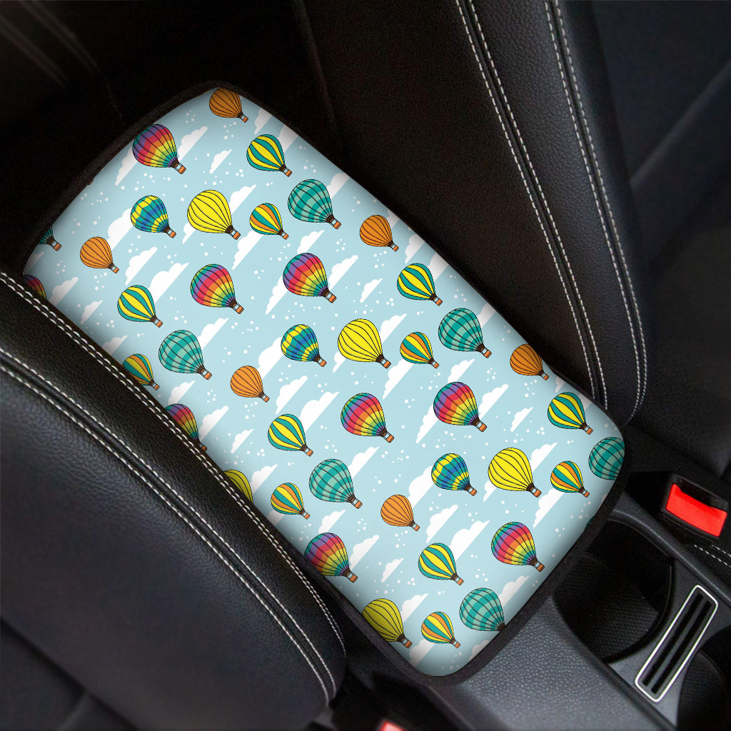 Colorful Air Balloon Pattern Print Car Center Console Cover