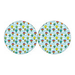 Colorful Air Balloon Pattern Print Car Coasters