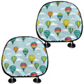 Colorful Air Balloon Pattern Print Car Headrest Covers