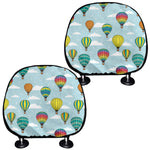 Colorful Air Balloon Pattern Print Car Headrest Covers