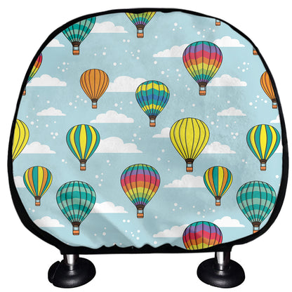 Colorful Air Balloon Pattern Print Car Headrest Covers