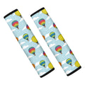 Colorful Air Balloon Pattern Print Car Seat Belt Covers