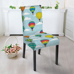 Colorful Air Balloon Pattern Print Dining Chair Slipcover