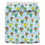 Colorful Air Balloon Pattern Print Duvet Cover Bedding Set