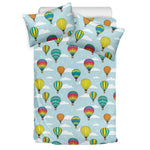 Colorful Air Balloon Pattern Print Duvet Cover Bedding Set