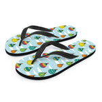 Colorful Air Balloon Pattern Print Flip Flops