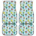 Colorful Air Balloon Pattern Print Front and Back Car Floor Mats