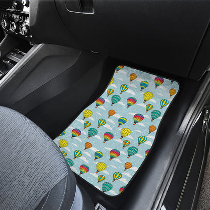 Colorful Air Balloon Pattern Print Front and Back Car Floor Mats