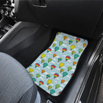 Colorful Air Balloon Pattern Print Front and Back Car Floor Mats