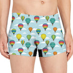Colorful Air Balloon Pattern Print Men's Boxer Briefs