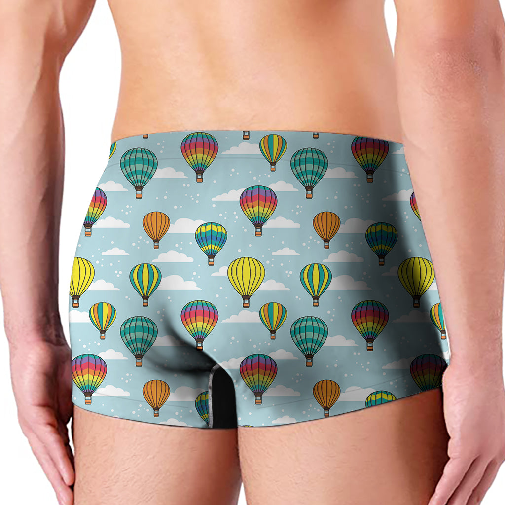 Colorful Air Balloon Pattern Print Men's Boxer Briefs