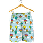 Colorful Air Balloon Pattern Print Men's Shorts