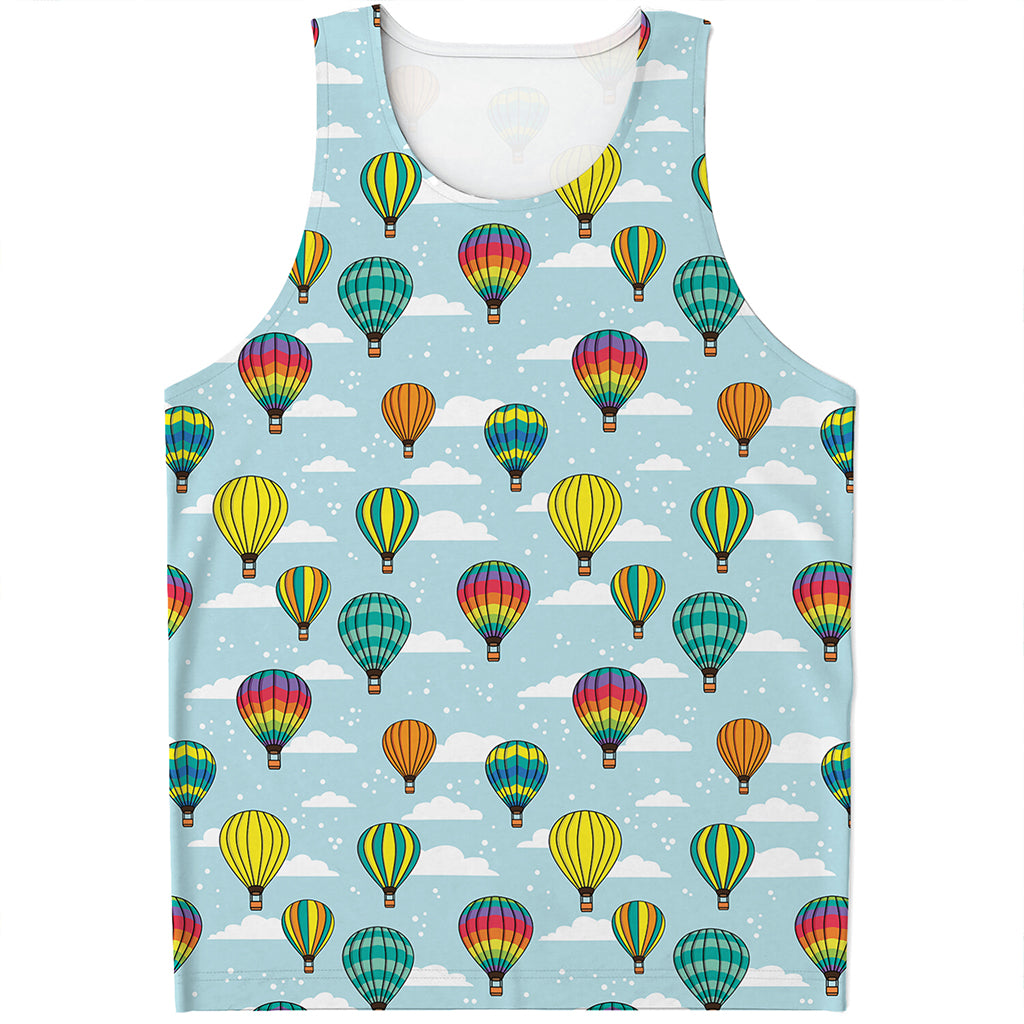 Colorful Air Balloon Pattern Print Men's Tank Top
