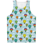 Colorful Air Balloon Pattern Print Men's Tank Top