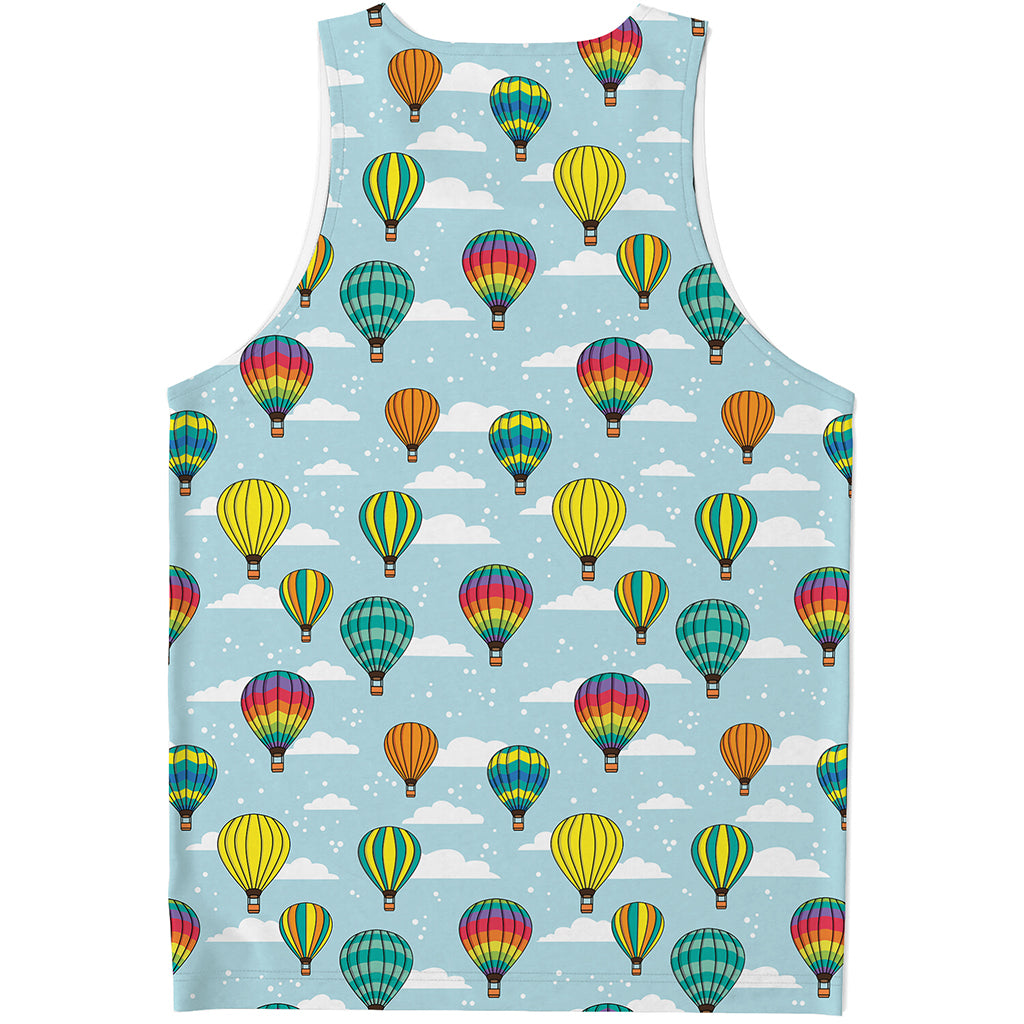 Colorful Air Balloon Pattern Print Men's Tank Top