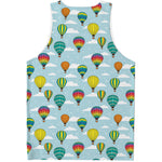 Colorful Air Balloon Pattern Print Men's Tank Top