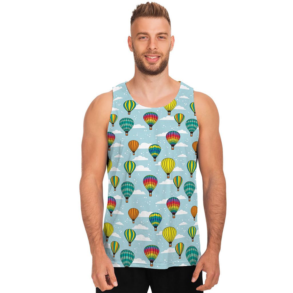 Colorful Air Balloon Pattern Print Men's Tank Top
