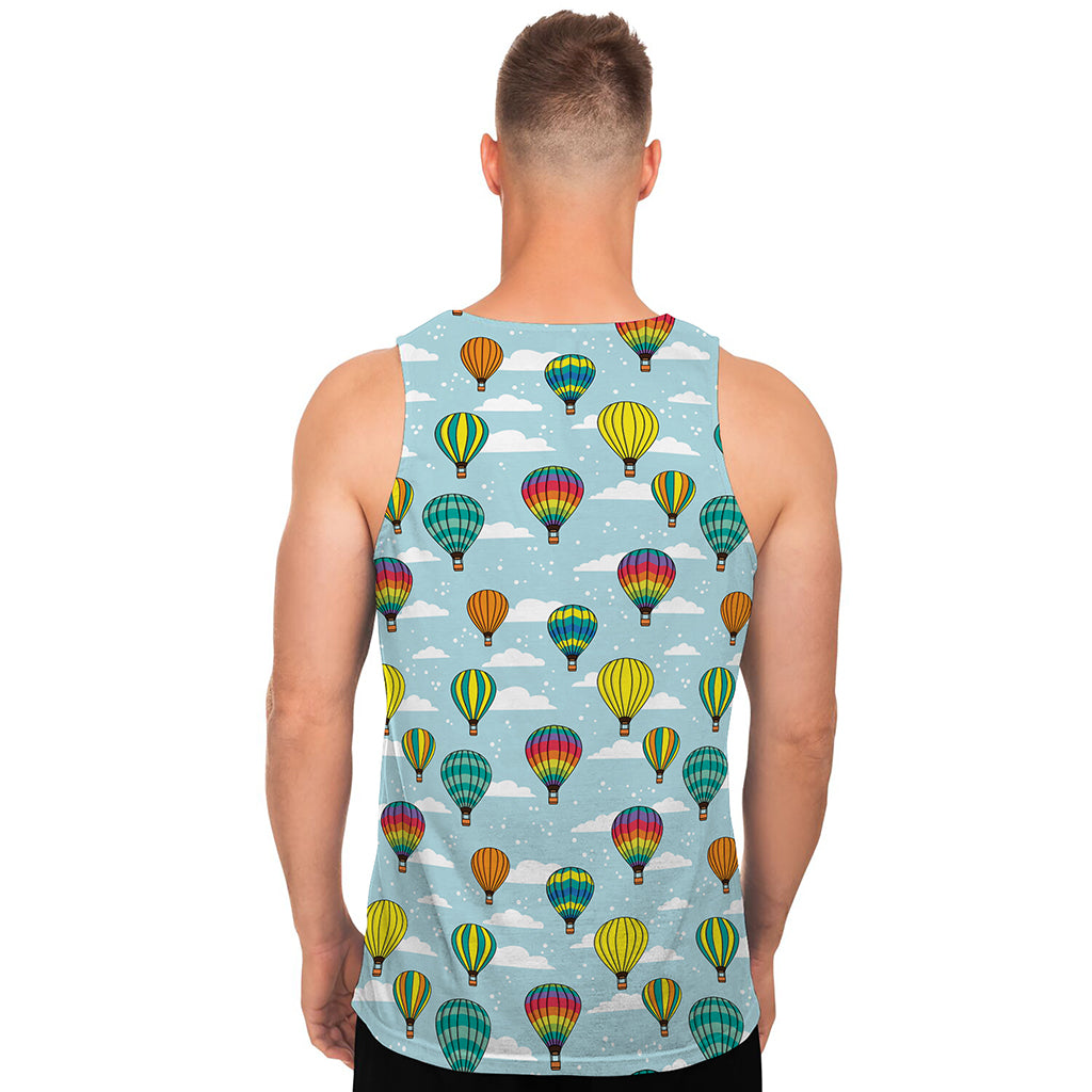 Colorful Air Balloon Pattern Print Men's Tank Top