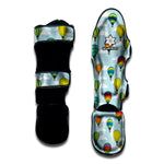 Colorful Air Balloon Pattern Print Muay Thai Shin Guard