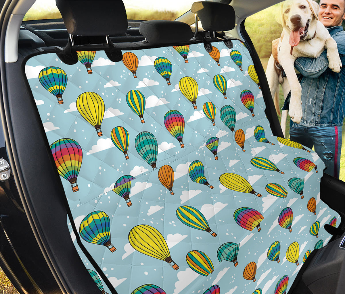 Colorful Air Balloon Pattern Print Pet Car Back Seat Cover