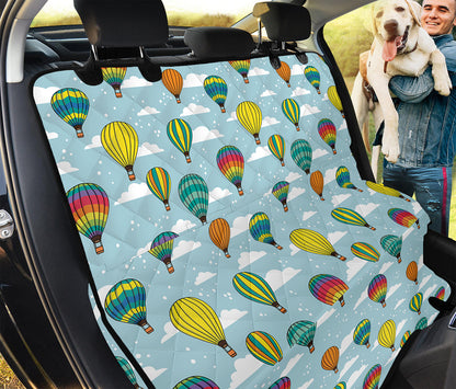 Colorful Air Balloon Pattern Print Pet Car Back Seat Cover