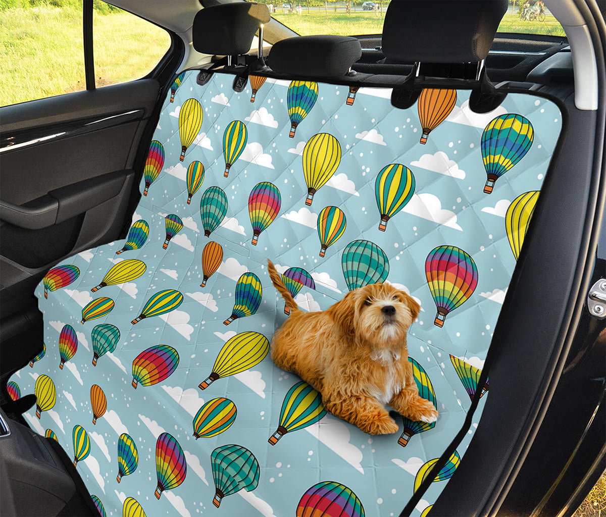 Colorful Air Balloon Pattern Print Pet Car Back Seat Cover