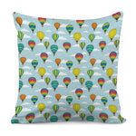 Colorful Air Balloon Pattern Print Pillow Cover