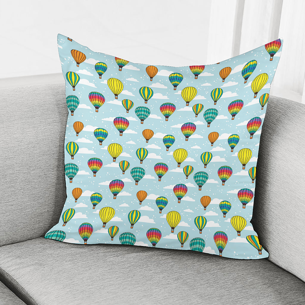 Colorful Air Balloon Pattern Print Pillow Cover