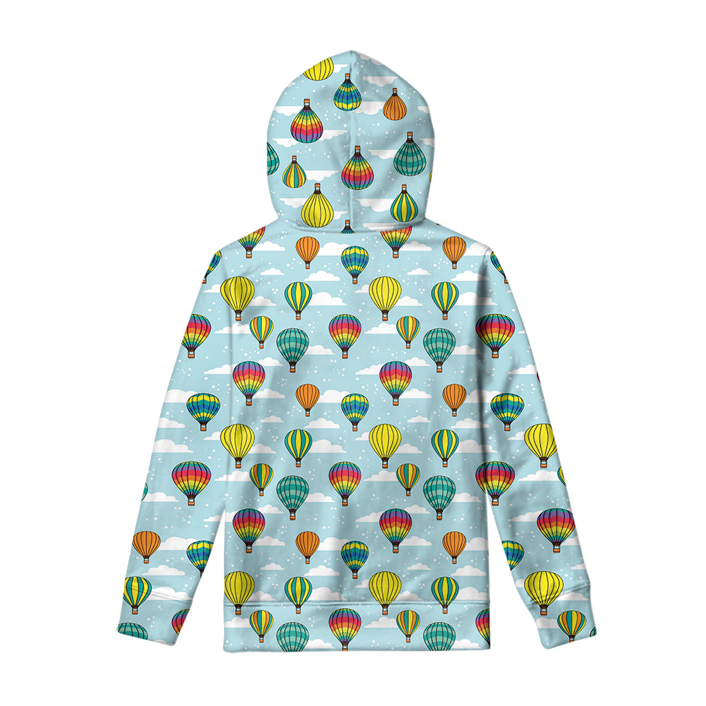 Colorful Air Balloon Pattern Print Pullover Hoodie