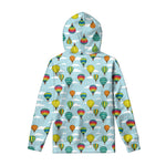 Colorful Air Balloon Pattern Print Pullover Hoodie
